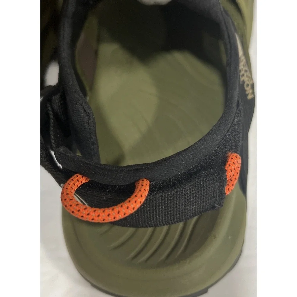 The North Face Explore Camp Sandals Olive Green Adjustable Back Men's Size 12.5